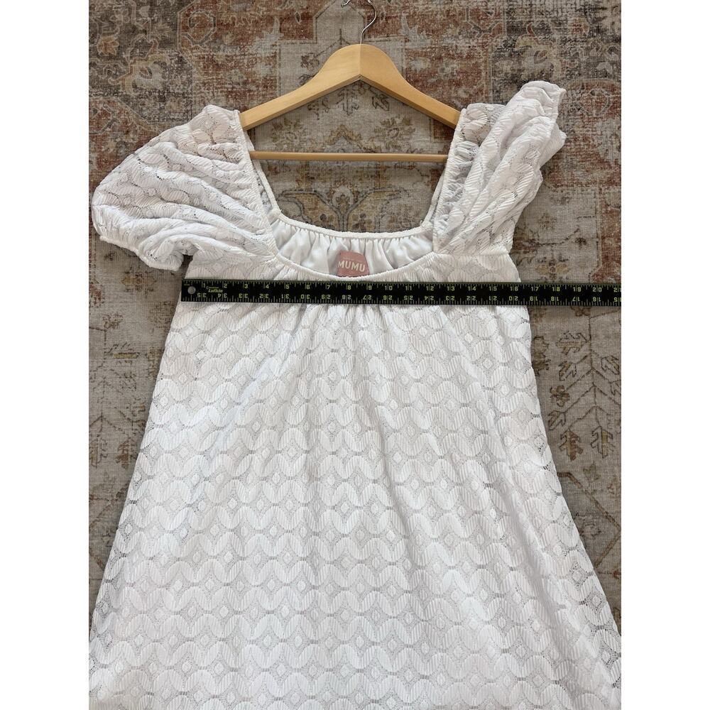 Show Me Your Mumu Flora Spacey Lacey White Mini Dress Womens Size S - Picture 3 of 8